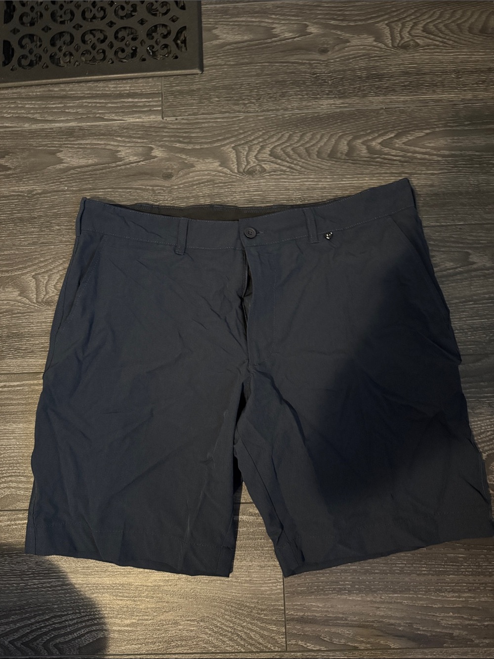 Men's golf v46 Flat Front Shorts in Dark Navy - Classic Tailored Style